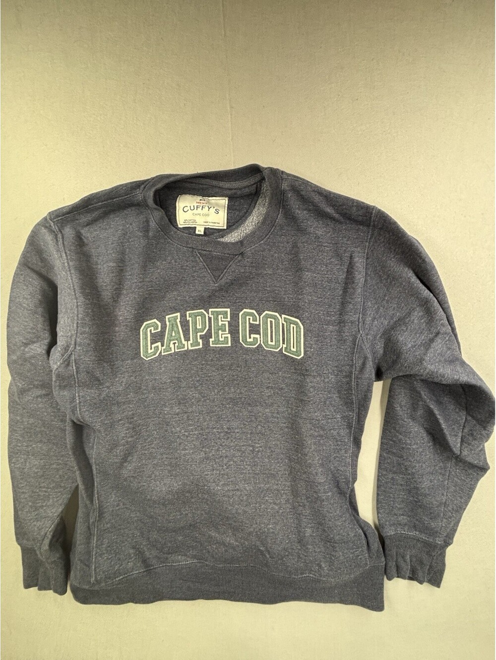 Cuffy's Cape‎ Cod Sweatshirt Blue Crewneck Men’s XL Heathered Fleece Pullover